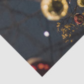 Papier Mousseline Ornements de Noël Rouge brillant et brillant (Détail)