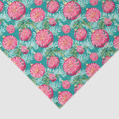 Papier Mousseline Ornements de Noël rouges et verts (Détail)