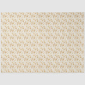 Papier Mousseline Ornements d'or Vaches Noël (Recto)