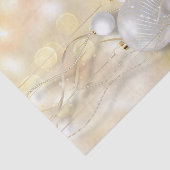 Papier Mousseline Ornements en argent blanc Arrière - plan (Détail)