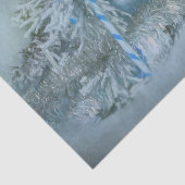 Papier Mousseline Ornements Noël Bleu Turquoise Arbre de Noël (Détail)