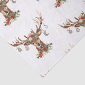 Papier Mousseline Ornements rustiques Antler Reindeer de Noël (Détail)
