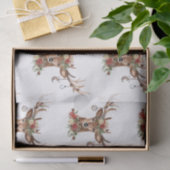 Papier Mousseline Ornements rustiques Antler Reindeer de Noël (Cadeau)