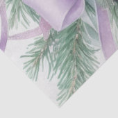 Papier Mousseline Ornements Satin Ruban À feuillage persistant Purpl (Détail)