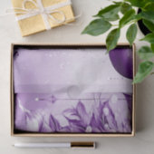 Papier Mousseline Ornements violets Papier Tissu de Noël (Cadeau)
