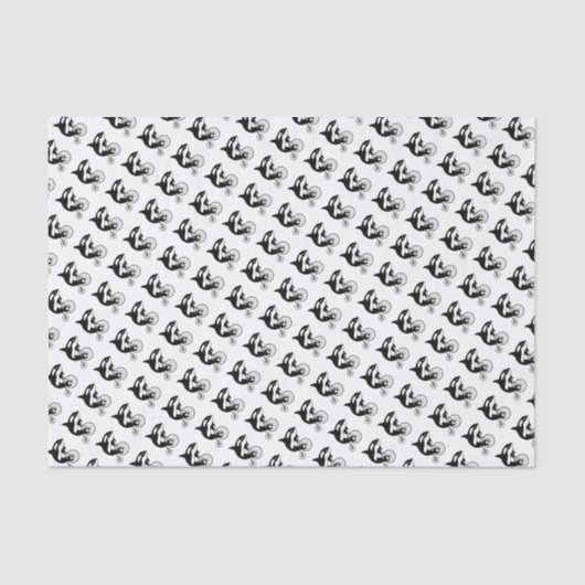 Papier Mousseline Orque d'épaulard sur le vélo (Recto)