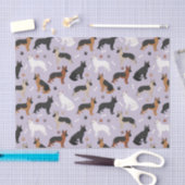 Papier Mousseline Os bergers allemands et pattes (Artisanat)