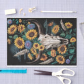 Papier Mousseline Os et fleurs, Fleur sauvage et Occident sauvage (Artisanat)