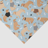 Papier Mousseline Os et pattes d'or (Détail)