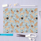 Papier Mousseline Os et pattes d'or (Artisanat)