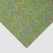 Papier Mousseline Oscar le Groupement | Motif Throwback des années 8 (Détail)