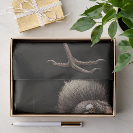 Papier Mousseline Ostrich Steampunk 1 papier découpage (Cadeau)