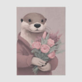 Papier Mousseline Otter avec découpage Fleurs (Recto)