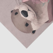 Papier Mousseline Otter avec découpage Fleurs (Détail)