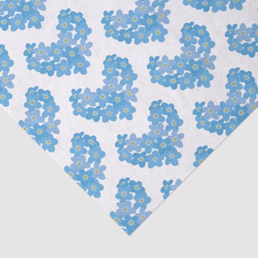 Papier Mousseline Oublie-moi pas (Détail)