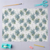 Papier Mousseline Oublie-moi pas Bouquet papier Tissu (Artisanat)