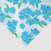 Papier Mousseline Oubliez-moi pas les fleurs d'aquarelle (Détail)