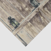 Papier Mousseline Ouest rustique Lanternes de grange en bois (Détail)