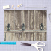 Papier Mousseline Ouest rustique Lanternes de grange en bois (Artisanat)