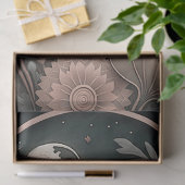 Papier Mousseline Ours Avec Fleurs (Cadeau)