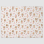 Papier Mousseline Ours ballerines mignons (Recto)