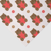 Papier Mousseline Ours d'amour (Détail)