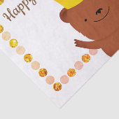 Papier Mousseline Ours de fête (Détail)