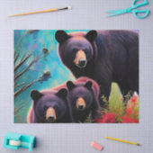 Papier Mousseline Ours de Momma et petits (Artisanat)