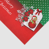 Papier Mousseline Ours de Noël (Détail)