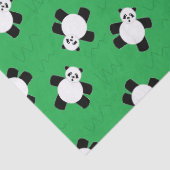 Papier Mousseline Ours de panda allongé sur l'herbe (Détail)