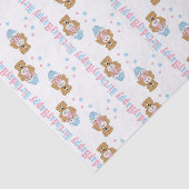 Papier Mousseline Ours de petit gâteau de joyeux anniversaire (Détail)