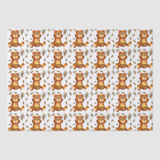 Papier Mousseline Ours en miel (Recto)