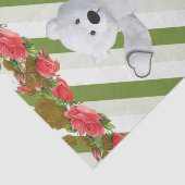 Papier Mousseline Ours en peluche en papier de tissus (Détail)