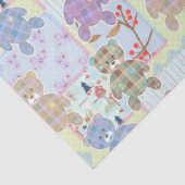 Papier Mousseline ours en peluche, motif bébé (Détail)