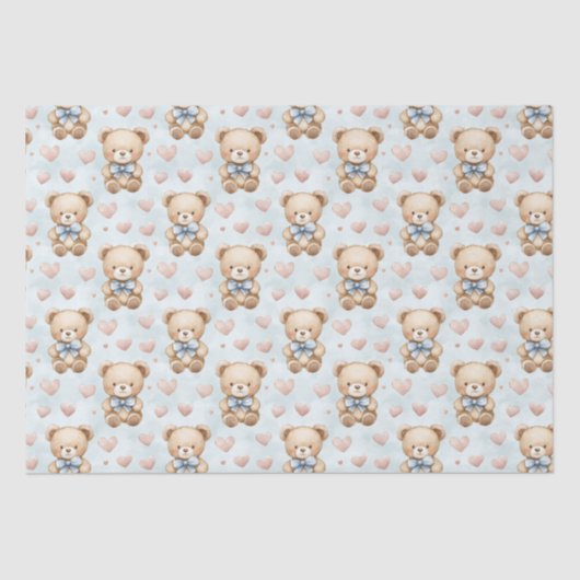 Papier Mousseline Ours mignon (Recto)