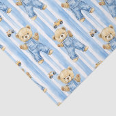 Papier Mousseline Ours mignon et petit garçon (Détail)