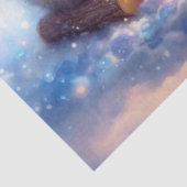 Papier Mousseline Ours polaire d'hiver et pingouins Découpage de feu (Détail)