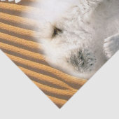 Papier Mousseline Ours polaire en papier tissu (Détail)