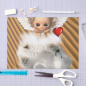 Papier Mousseline Ours polaire en papier tissu (Artisanat)