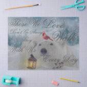 Papier Mousseline Ours polaire mignon Oiseau cardinal Noël d'hiver (Artisanat)