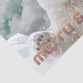 Papier Mousseline Ours polaire père Noël | Papier papier papier papi (Détail)