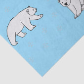 Papier Mousseline Ours polaires (Détail)