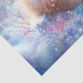 Papier Mousseline Ours Polaires D'Hiver Cosy Avec Découpage De cacao (Détail)