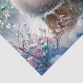 Papier Mousseline Ours polaires en bois avec découpage au chocolat c (Détail)