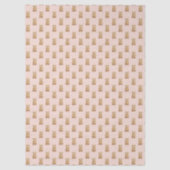 Papier Mousseline Ours Teddy Mignonne rose pâle (Recto)