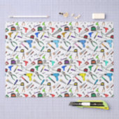 Papier Mousseline Outils de dessin amusant Motif d'illustration maté (Artisanat)