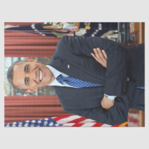 Papier Mousseline Oval Office Portrait, Obama Barack Président des É