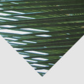 Papier Mousseline Overlapping Palm Fronds Tropical Green Abstract (Détail)