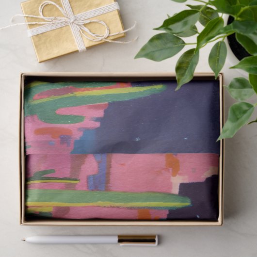 Papier Mousseline OVNI Alien dans le désert (Cadeau)