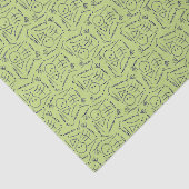 Papier Mousseline Pack plat Squelette - Zombie Green (Détail)